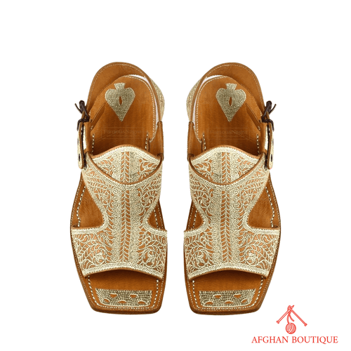 Kohati chappal for men – traditional handmade leather footwear front view
