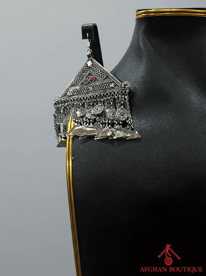 Vintage handcrafted Afghani left earring